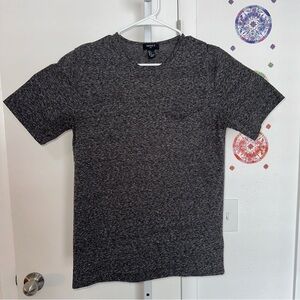 Forever 21 Men's Heathered Black Pocket Tee - Size S